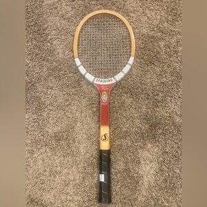 Vintage Spalding "Pancho" Gonzales Tournament wooden tennis racquet